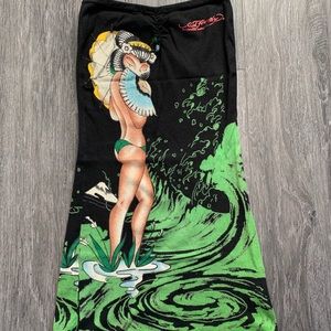 Ed Hardy Knit Dress Geisha Girl